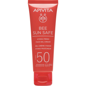 Сонцезахисний гель-крем для обличчя Apivita Bee Sun Safe SPF50 50 мл (5201279080167) рейтинг