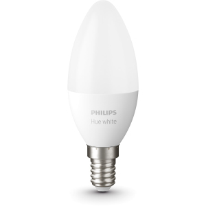 Комплект ламп Philips Hue E14, 5.5W(40Вт), 2700K, White, Bluetooth, димована, 2 шт (929002039904) надійний