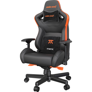 Кресло игровое Anda Seat Fnatic Edition Black/Orange Size XL (AD12XL-FNC-PV/F) ТОП в Полтаве