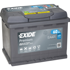 Автомобильный аккумулятор Exide Premium 60 А·ч (+/-) Euro (600EN) (EA601) лучшая модель в Полтаве