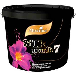 Шовковисто-матова латексна фарба "Silk Touch 7" Maxima 3.5 кг (4823083307868) краща модель в Полтаві