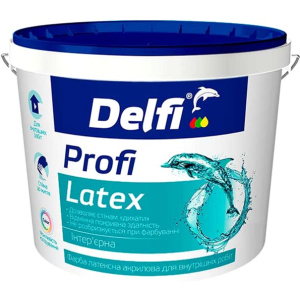 Краска латексная акриловая для внутренних работ Profi Latex Delfi 7 кг (4823083301149) надежный