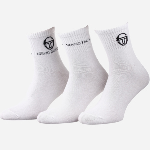Набір шкарпеток Sergio Tacchini 93241341-1 39-42 3 пари Білий (3349600160576) краща модель в Полтаві