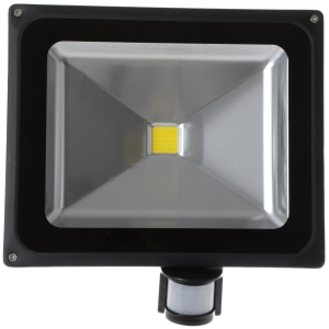 Прожектор светодиодный Brille HL-13P/50W NW IP65 LED с датчиком движения (L123-020)