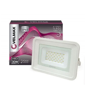 LED прожектор Velmax, 30W, 2700Lm, 6200К (4542) ТОП в Полтаві