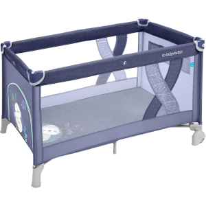 Манеж-ліжечко Baby Design Simple 03 Blue (292576) (5901750292576) ТОП в Полтаві