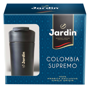 хороша модель Кава мелена Jardin Colombia Supremo 250 г + металічна термочашка (4823096808000)