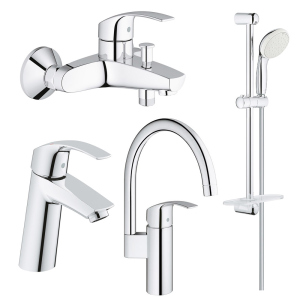 хороша модель Набір змішувачів Grohe Eurosmart M-Size 123248MK