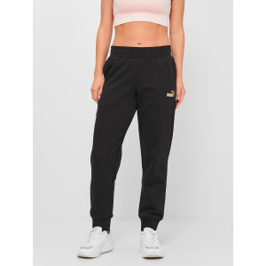 Спортивні штани Puma ESS+ Metallic Pants FL cl 84613901 XS Black-Gold (4063699381993) в Полтаві