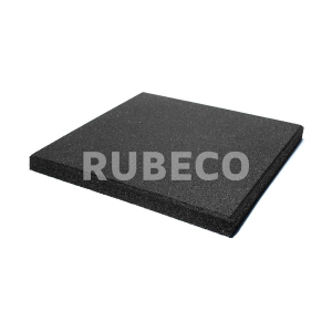Резиновая плитка RUBECO 500*500*25мм черная 1м2