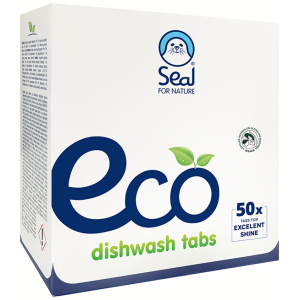 Таблетки для посудомоечной машины Seal Eco for Nature для мытья и полоскания посуды 50 шт (4750104001705) в Полтаве