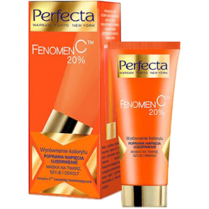 Маска для лица и шеи Perfecta Fenomen C 20% Booster Mask 60 мл (5900525044327) ТОП в Полтаве