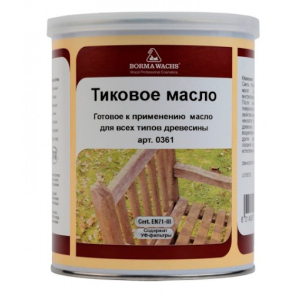 Тікове масло Borma Wachs Teak Оil прозоре 0.5л в Полтаве