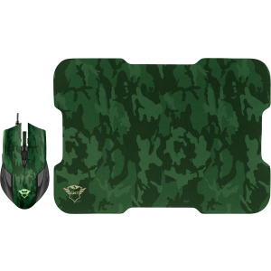 Миша Trust GXT 781 Rixa Camo Mouse & Pad USB Camouflage (TR23611) надійний