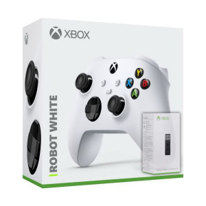 Microsoft Xbox Series X | S Wireless Controller with Bluetooth (Robot White) + Адаптер бездротового геймпада для Windows (Upgrade Version) в Полтаві