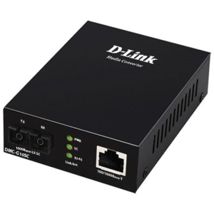 Медіаконвертер D-Link DMC-G10SC 1xGE, 1x1000BaseLX, SM, 10км, SC краща модель в Полтаві