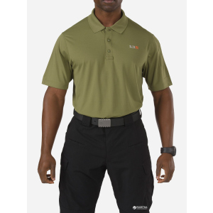 Футболка-поло тактична 5.11 Tactical Pinnacle Short Sleeve Polo 71036 S Fatigue (2000980412853) краща модель в Полтаві