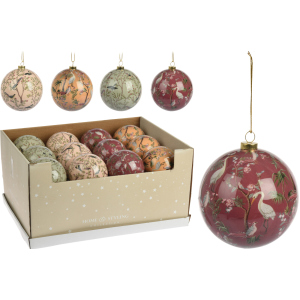 Набор елочных шаров Christmas Decoration 10 см 24 шт BIRD (APF478520) лучшая модель в Полтаве