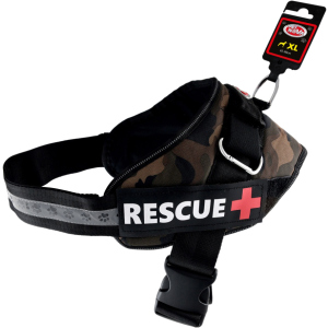 Шлей посилений Pet Nova Rescue+ XL 70-90 см Камуфляжний (HA-RESCUE-CAMUFLAGE-XL) (5903031442366) в Полтаві