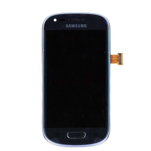 хороша модель Матриця з тачскрином (модуль) Samsung Galaxy S3 mini GT-I8190 синій з рамкою High Copy