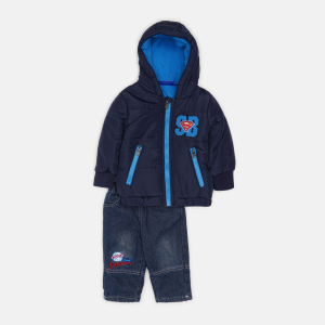 Комплект (куртка + джинси + футболка з довгими рукавами) Disney Superbaby APH0165 67 см Navy (3609081061190)