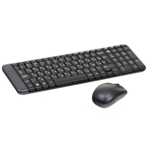 Комплект Logitech Wireless Desktop MK220 (920-003169) Black лучшая модель в Полтаве