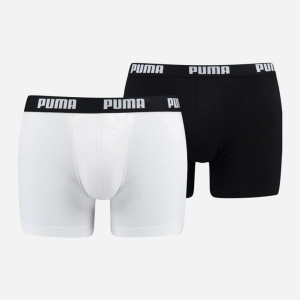 Труси-шорти Puma Basic Boxer 2P 90682307 S 2 пари White-Black (8718824609676) ТОП в Полтаві