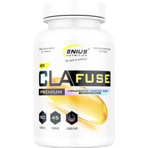 Вітаміни та мінерали Genius Nutrition CLA FUSE 90 гелевих капсул (5405621076581) в Полтаві