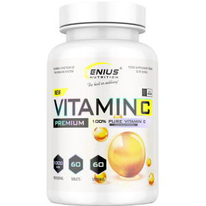 Витамины Genius Nutrition Vitamin C 60 таблеток (7353798853628) ТОП в Полтаве