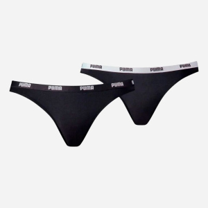 Трусики-бікіні Puma Women Bikini 2P Pack 90785103 XL 2 шт Black (8718824911908) краща модель в Полтаві