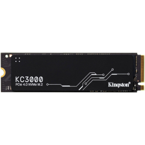 Kingston SSD KC3000 4TB M.2 2280 NVMe PCIe Gen 4.0 x4 3D TLC NAND (SKC3000D/4096G) краща модель в Полтаві