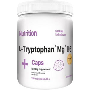 Антистрес комплекс L-Триптофан Магній B6 EntherMeal L-Tryptophan Mg B6 150 капсул (TRMGB150AB120) в Полтаві