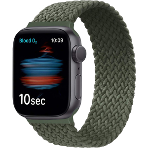 Ремінець Promate Fusion-44S для Apple Watch 42-44 мм 1/2/3/4/5/6/7/SE Green (fusion-44s.green) в Полтаві