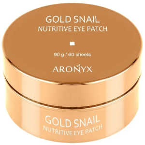 Гідрогелеві патчі для очей Medi Flower Aronyx Gold Snail Nutritive Eye Patch з муцином равлики та золотом 60 шт (8809460461015) в Полтаві