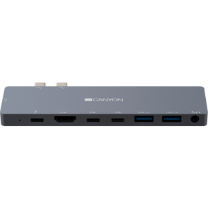 Мультипортова док-станція Canyon 8-в-1 USB Type C (CNS-TDS08DG) в Полтаві