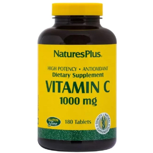 Вітамін C, Vitamin C, 1000 мг, Nature's Plus, 180 таблеток (097467022904) ТОП в Полтаві