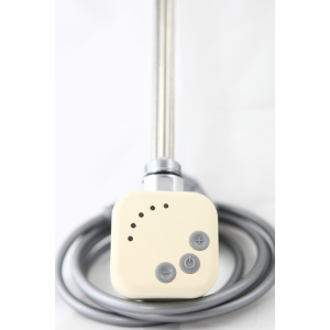 Электрический тэн у полотенцесушитель HeatQ HEC с регулятором 30-60С, таймером 2 ч, бежевый (cream ral1015) 300 Вт в Полтаве