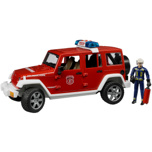 Пожежний джип Bruder Wrangler Unlimited Rubicon із фігуркою пожежного (02528) в Полтаві