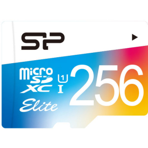 Silicon Power Elite Color microSDXC 256GB Class 10 UHS-I + adapter (SP256GBSTXBU1V20SP) в Полтаве