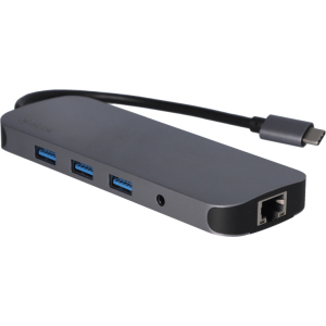 USB-хаб адаптер Ailink Aluminium Gigabit Ethernet USB-C 100W SD Hub Card Reader HDMI 4K Multi Port 9 в 1 Space Grey (AI-CH9A) краща модель в Полтаві