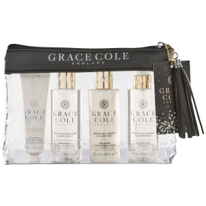 Набор для женщин Grace Cole Travel Set Nectarine Blossom & Grapefruit + косметичка (5055443696551) ТОП в Полтаве