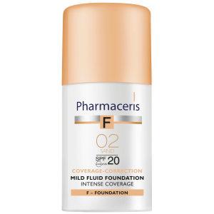 Нежный тональный флюид Pharmaceris F SPF20 интенсивно маскирующий Песок 30 мл (5900717153110)