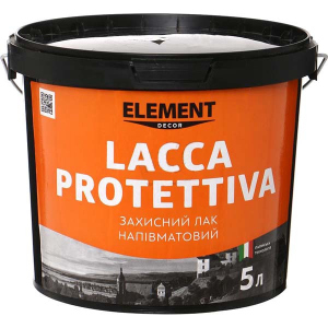 Захисний напівматовий лак LACCA PROTETTIVA ELEMENT DECOR 5 л в Полтаві