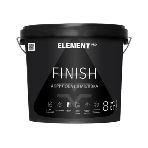 Фінішна акрилова шпаклівка FINISH "ELEMENT PRO" 8 кг ТОП в Полтаві