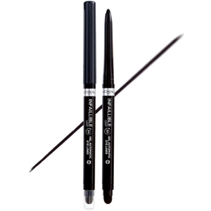 купити Водостійкий автоматичний олівець для повік L'Oreal Paris Infaillible Grip Liner Intence black чорний 1 г (3600524026639)