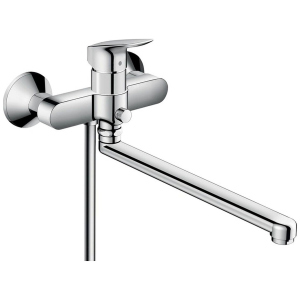 Кран для ванны однорукояточный с длинным носиком HANSGROHE LOGIS хром латунь 71402000 ТОП в Полтаве