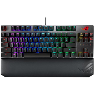 Клавиатура проводная Asus ROG Strix Scope TKL Deluxe Cherry MX Silent Red RGB USB (90MP00N5-BKRA00) ТОП в Полтаве