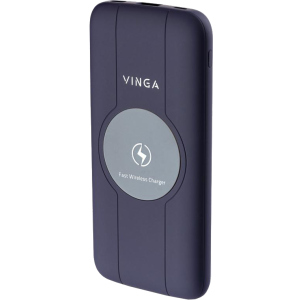 УМБ Vinga Wireless QC3.0 PD Soft Touch 10000 mAh Purple лучшая модель в Полтаве