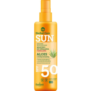 Водостійке молочко для засмаги Farmona Herbal Care Sun SPF 50 200 мл (5900117972830) краща модель в Полтаві