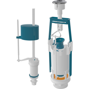 Арматура для смывного бачка NOVA 4363N универсальная с функцией Старт-Стоп и с клапаном нижней подачи воды рейтинг